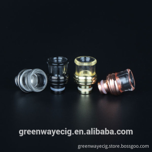 2015 newest glass and stainless drip tip, 510 SS drip tip wide bore drip tip factory price by Greenway